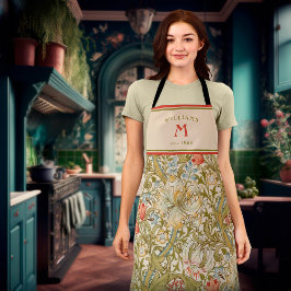 Delantal William Morris Lily Art Nouveau Floral