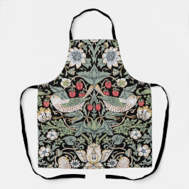 Delantal William Morris Strawberry Thief I Aves Negras
