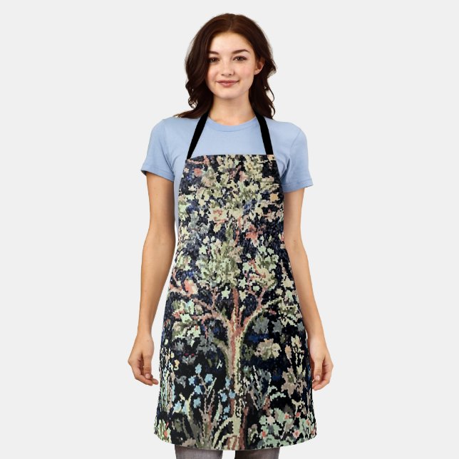 Delantal William Morris Tree de Life All-Over Print Apron (Gastado)