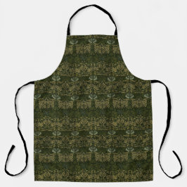 Delantal William Morris: Tulipano verde y Rosa Apron