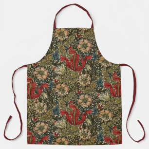 Delantal William Morris Vintage Elegante Patrón Floral