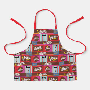 Delantal Willy Wonka Candy Pattern