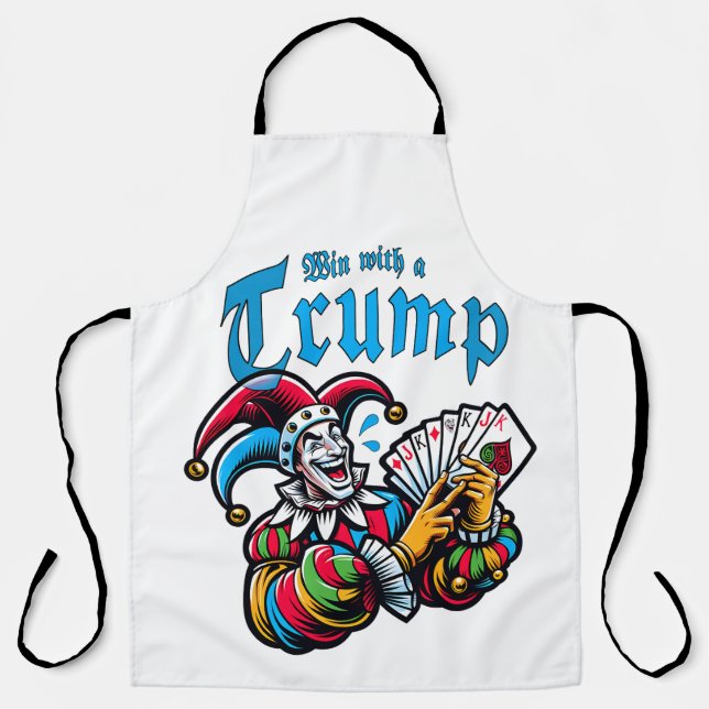 Delantal Win With A Trump - Gewinne mit einem Trumpf (Anverso)