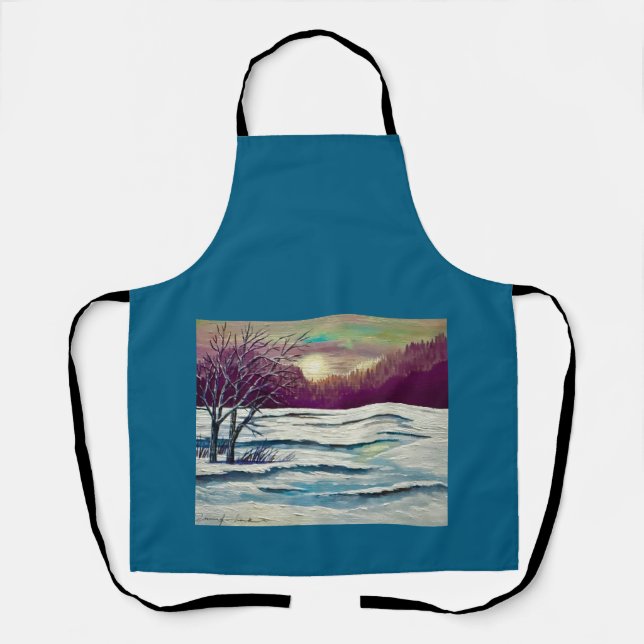 Delantal Winter Sunset (Anverso)