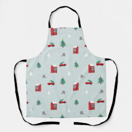 Delantal Winter Village