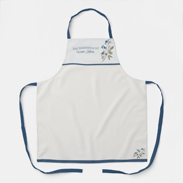 Delantal Winter Watercolor  (Anverso)