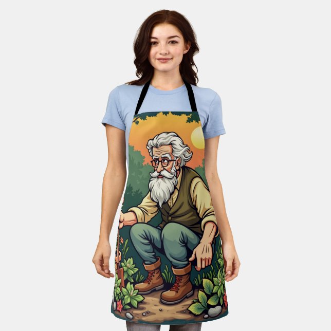 Delantal Wise GardenerCharming Vegetable Patch Kitchen Wear (Gastado)