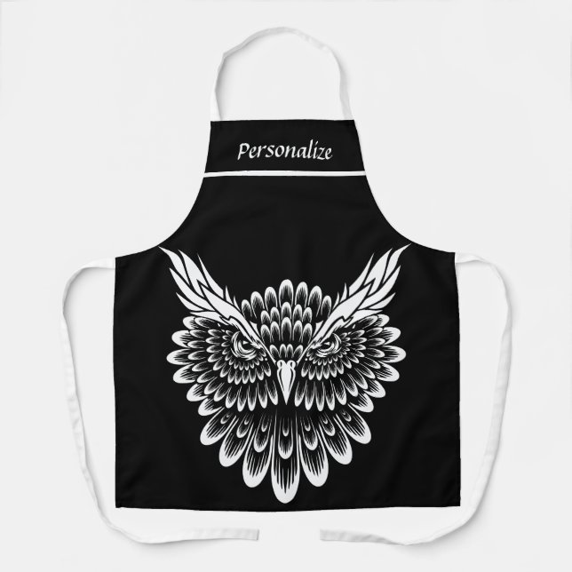 Delantal Wise Old Owl Wisdom Personalizada (Anverso)