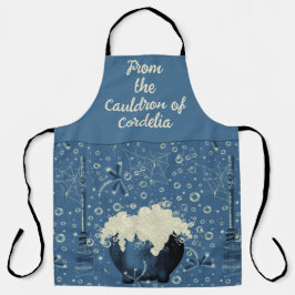 Delantal Witches Cauldron Blue