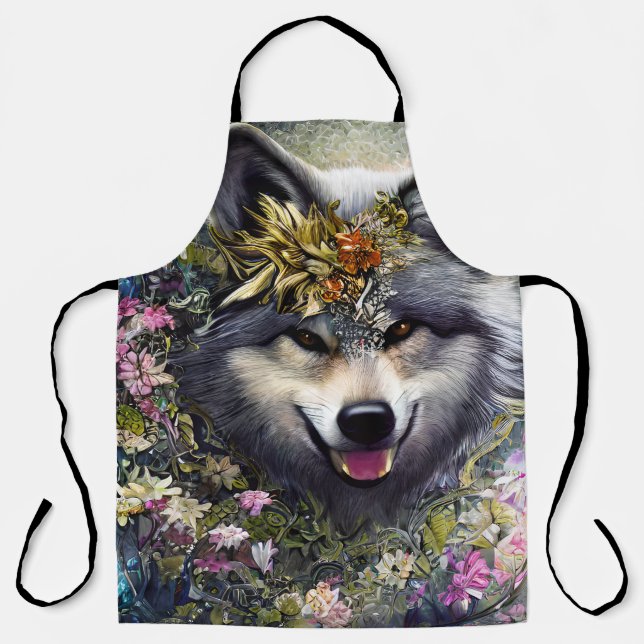 Delantal Wolf in the Woods (Anverso)