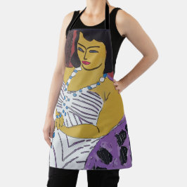 Delantal Woman and Wine Design agregar texto, Apron