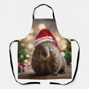 Delantal "Wombat Wonderland: Una noche de Navidades acogedo