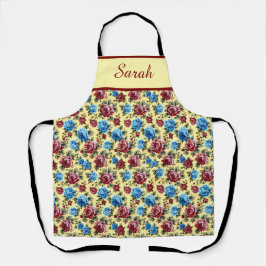 Delantal Womens Elegant Stylish Rustic Floral Pattern