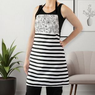 Delantal Women's Kitchen Apron with Stylish Pattern