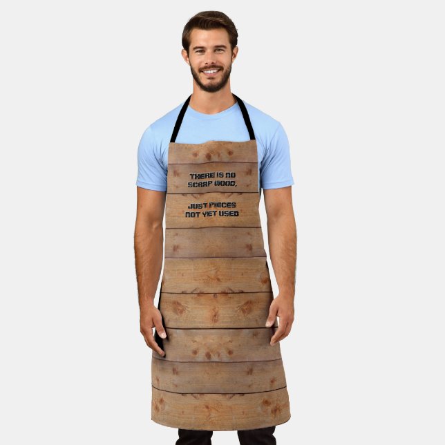 Delantal "Wooden" Apron sin tu texto (Gastado)