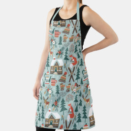 Delantal Woodland Nortic Winter Apron