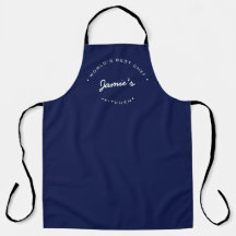 World's Best Chef Modern Navy blue Personalized 