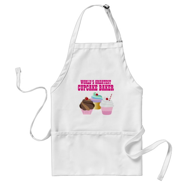 Delantal Worlds Greatest CUPCAKE BAKER - Cute Fun (Frente)