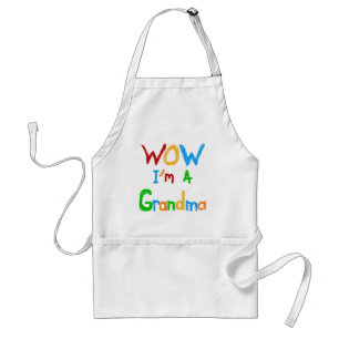 Delantal WOW, soy una abuela con camisetas y regalos