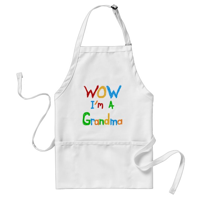 Delantal WOW, soy una abuela con camisetas y regalos (Frente)