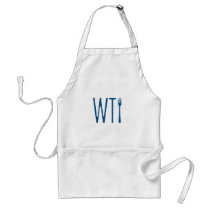 Delantal WTF - Qué la mercancía del humor de la bifurcaci