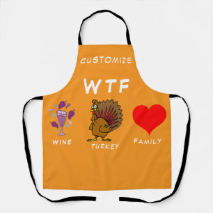 Delantal WTF Wine Turkey Family Thunder_Cove