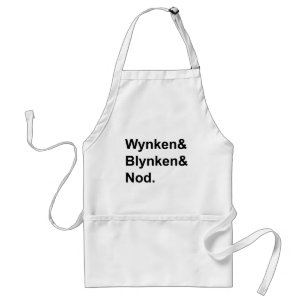 Delantal Wynken Blynken & Nod Historia de la zapatilla de