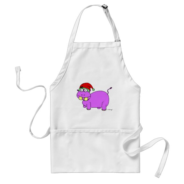 Delantal Xmas Hippo Apron (Frente)