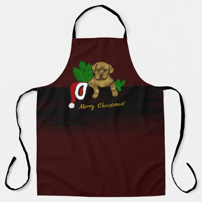 Delantal XMas Puppy (Anverso)
