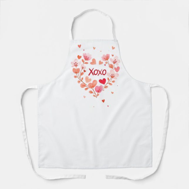 Delantal XOXO para amantes (Anverso)