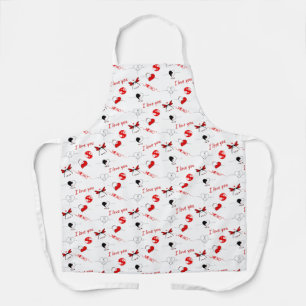 Delantal XOXO, te amo y los corazones