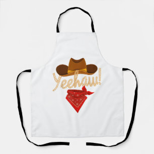 Delantal Yeehaw País Occidental Howdy Cowboy Sur Yee H