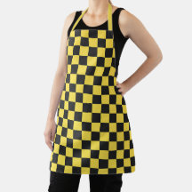 Yellow and black checkerboard pattern