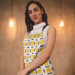 Delantal Yellow Checkered