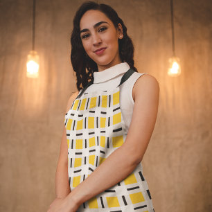 Delantal Yellow Checkered