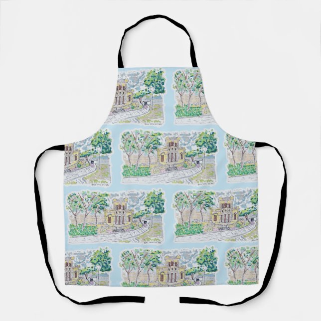 Delantal Yellow Historic Villa (Anverso)