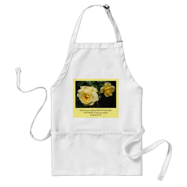 Delantal Yellow Roses Apron (Frente)