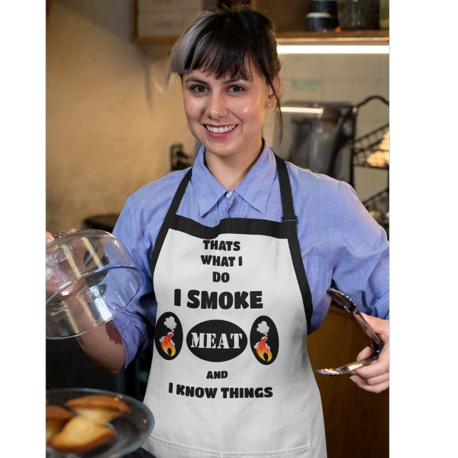 Delantal Yo fumo carne (Subido por el creador)