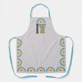 Delantal Yo no voté por él sintiendo boho