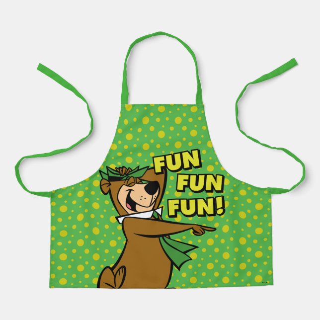 Delantal Yogi Bear Fun Fun Fun (Anverso)