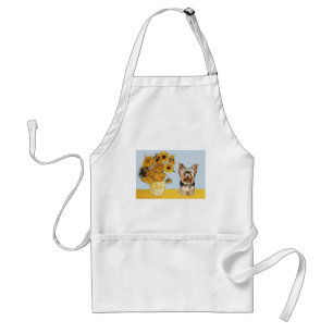 Delantal Yorkshire Terrier 17 - Girasoles