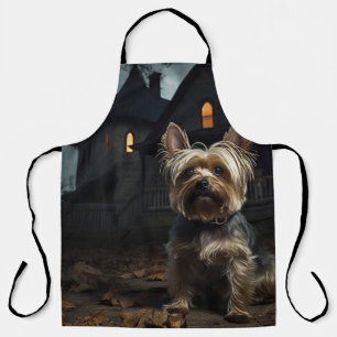 Delantal Yorkshire Terrier Halloween Scary