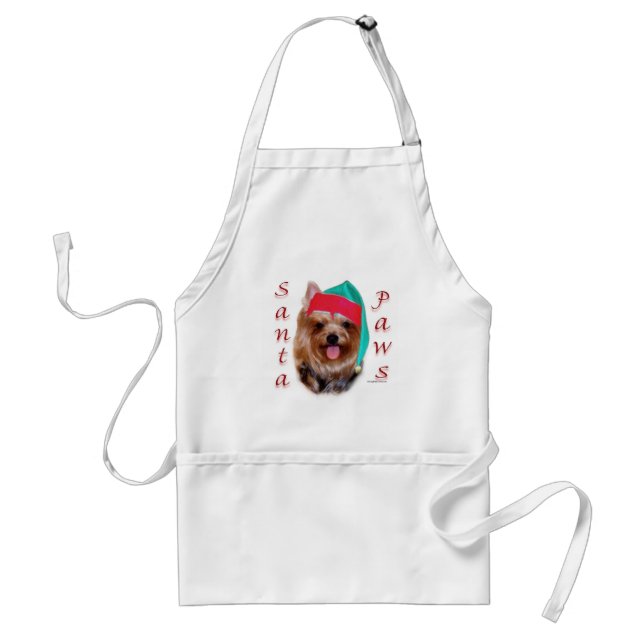 Delantal Yorkshire Terrier Santa Paws (Frente)