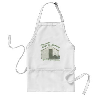 Delantal Yosemite Lap de Luxury Tent Travel Slogan