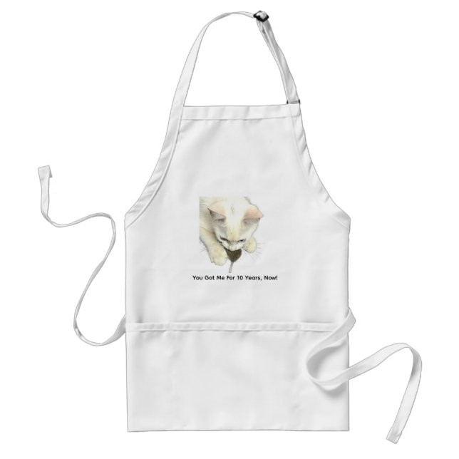 Delantal You Got Me!, Funny Anniversary Apron (Frente)