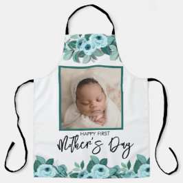Delantal Your First Mother's Day Rose Greenery Photo