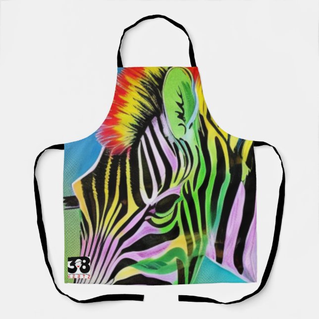 Delantal Zany Zebra (Anverso)