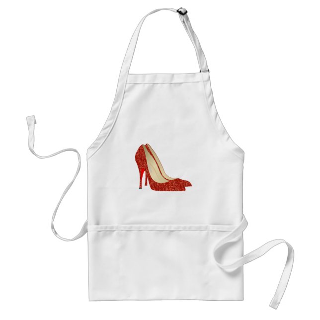 Delantal zapatillas de rubí (Frente)