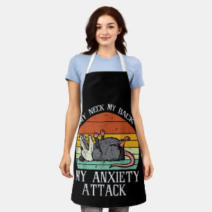Delantal Zarigüeya Mi Cuello De Vuelta Ataque De Ansiedad C