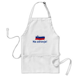 Delantal ¡Zdravje esloveno del Na! (A su salud!)